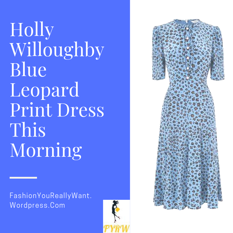 Holly Willoughby Blue Leopard Print ...